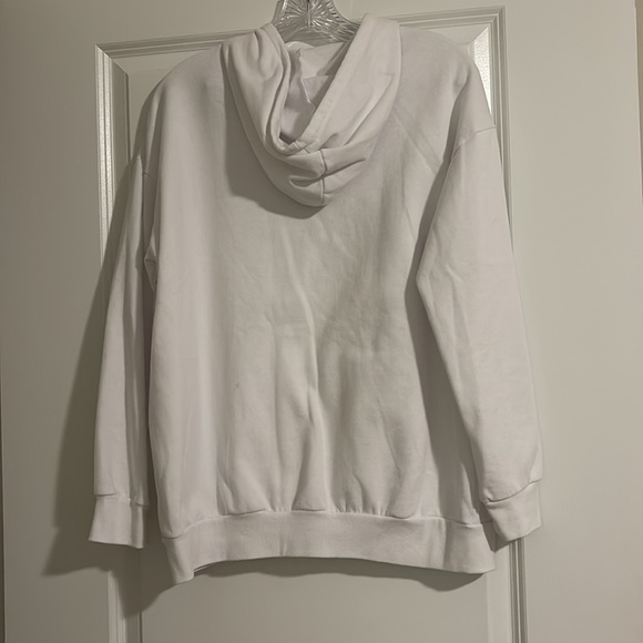 Rolling Stones Women’s L White Hoodie Sweatshirt Tie-Dye Logo - Picture 5 of 5